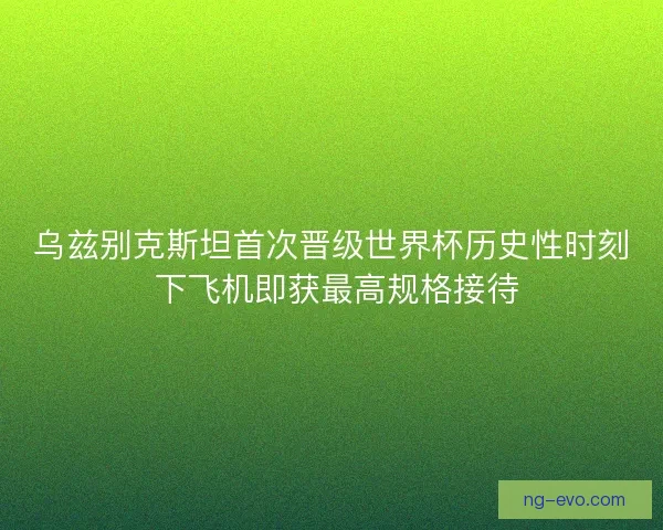 乌兹别克斯坦首次晋级世界杯历史性时刻 下飞机即获最高规格接待 乌兹别克斯坦首次晋级世界杯历史性时刻 下飞机即获最高规格接待
